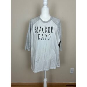Shaun White White Space Blackout Days 3/4 Sleeve T-shirt 100% Cotton Size XXL‎